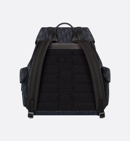 Sac à dos à rabat Dior Hit The Road- Noir