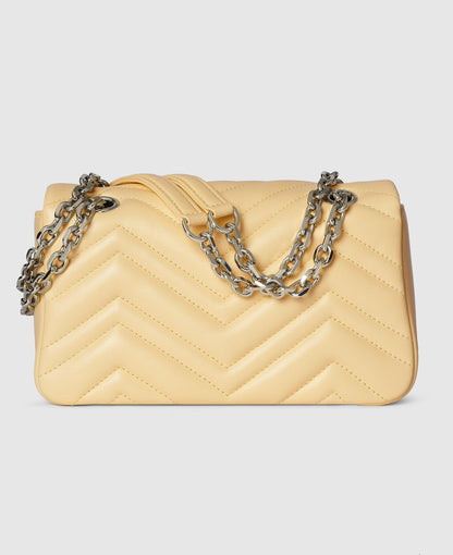 Sac à épaule GG Marmont petit format - Beige