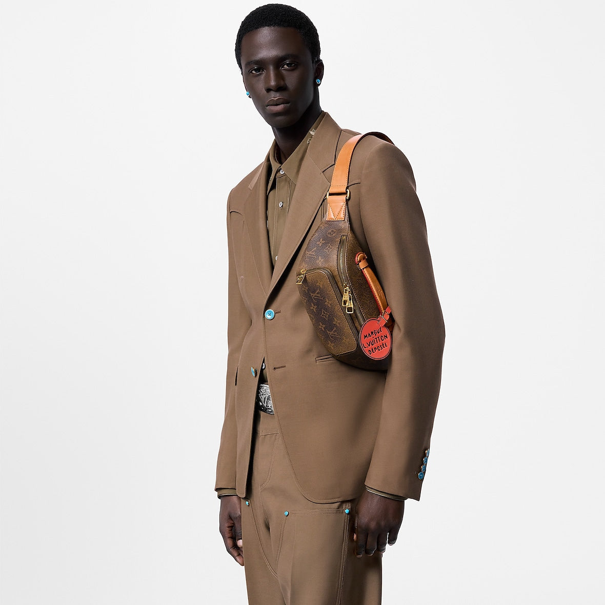 Sac ceinture Rush - LV - Marron orange