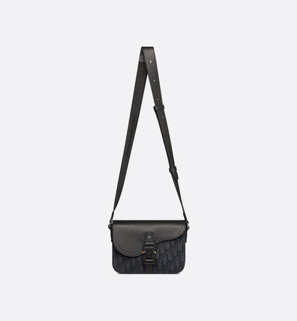Sac Messenger à rabat Saddle Small Dior Noir