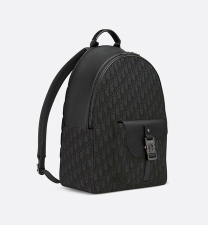 Sac à dos zippé Saddle - Dior - Noir