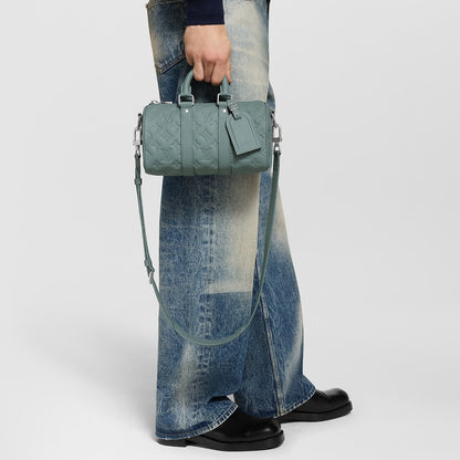 Sac Keepall Bandoulière 25 - LV - Turquoise