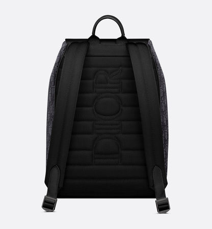 Sac à dos à rabat Saddle - Dior - Noir