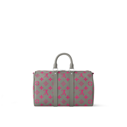 Sac Keepall Bandoulière 35 - LV - Gris Rose