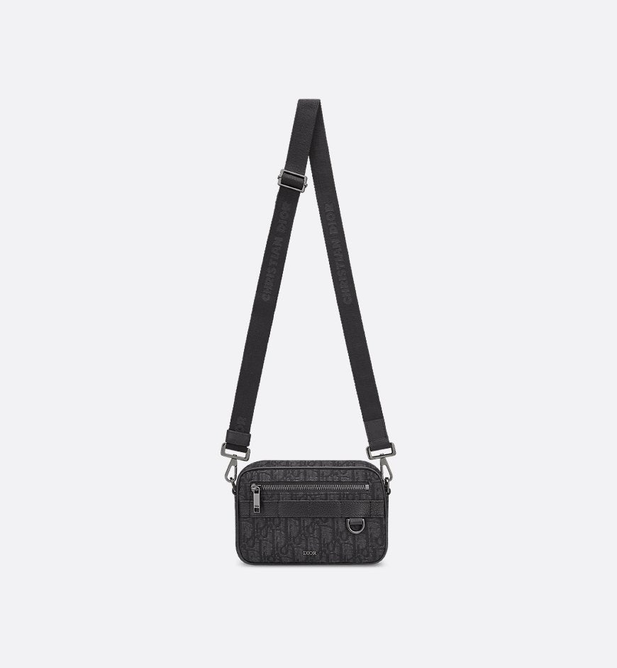 Sac bandoulière Mini Safari Dior - Noir