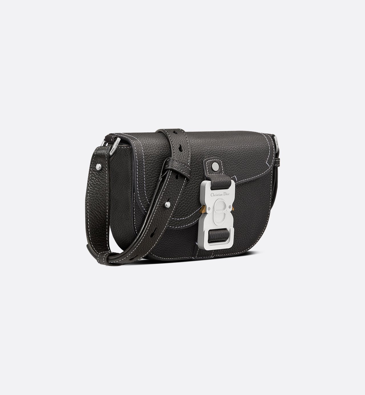 Mini sac Messenger Dior à rabat Saddle - Noir