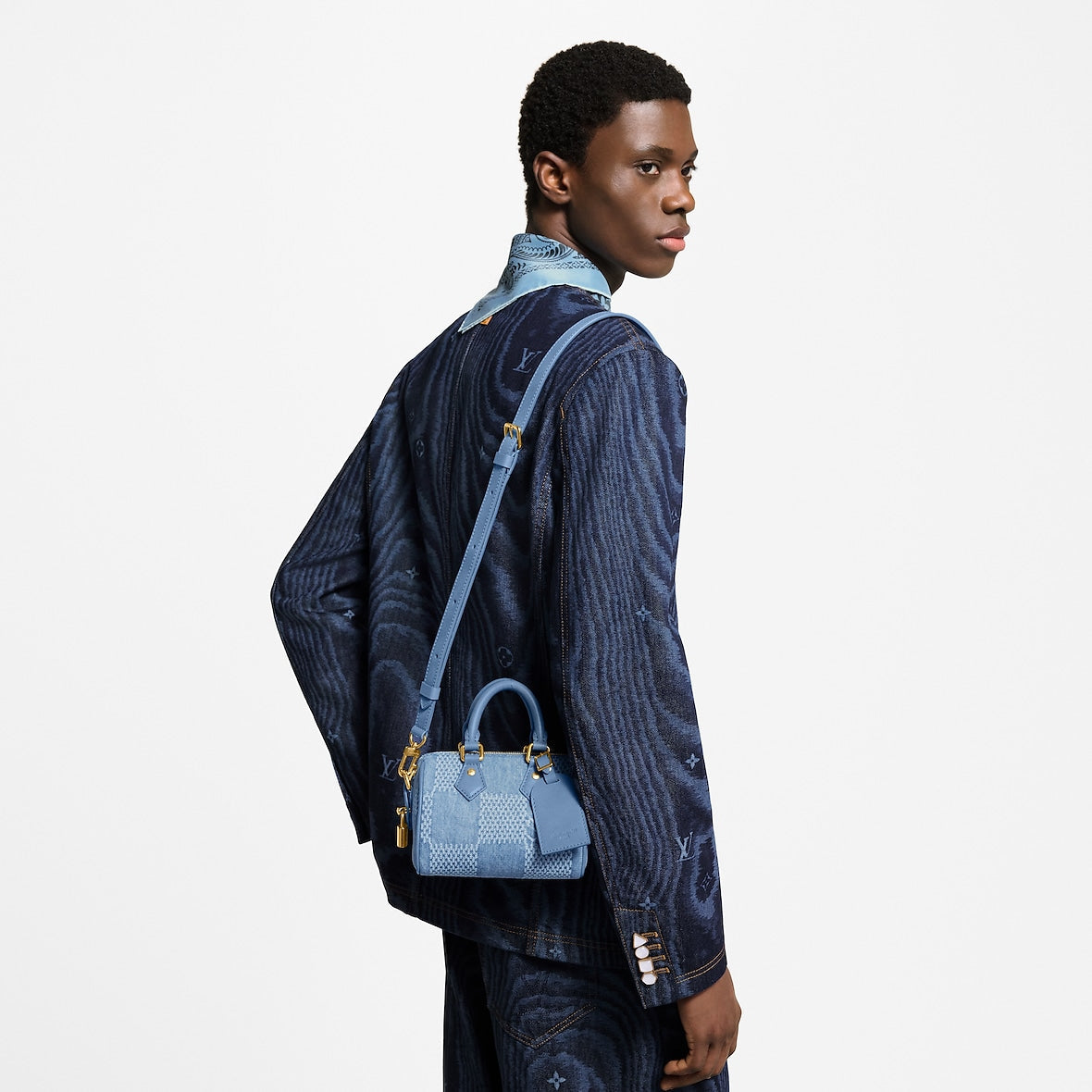 Sac Speedy Bandoulière 18 - LV - Bleu jeans