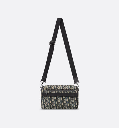 Sac bandoulière Maxi Safari Dior - Noir Beige