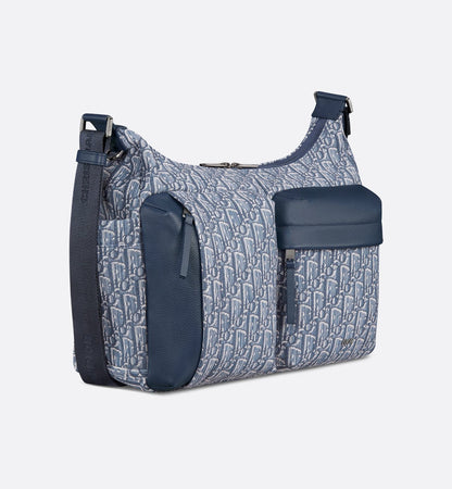 Sac Hobo Rider Soft Medium Dior - Bleu