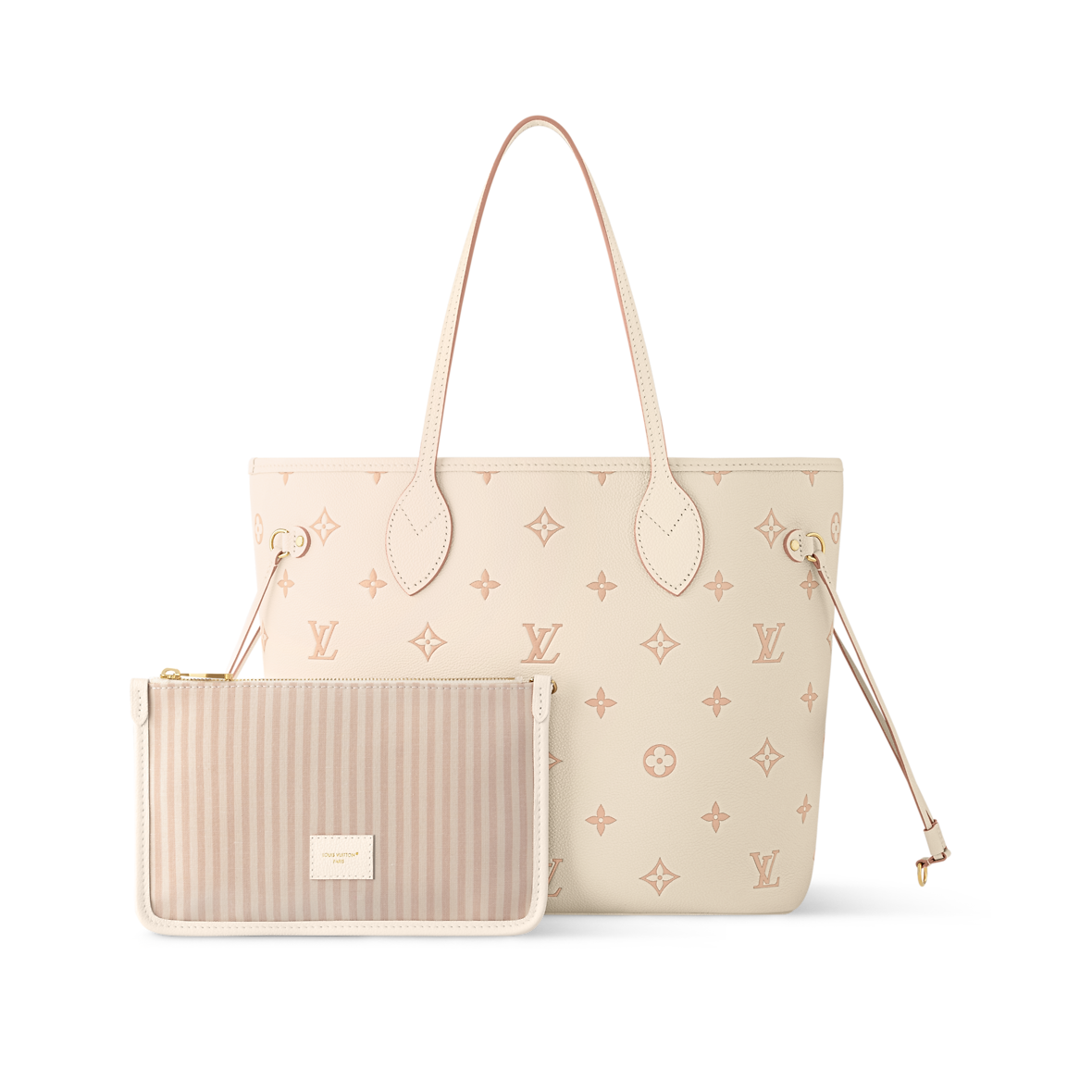 Sac Neverfull MM - LV - Beige/Rose