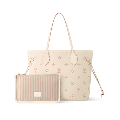 Sac Neverfull MM - LV - Beige/Rose