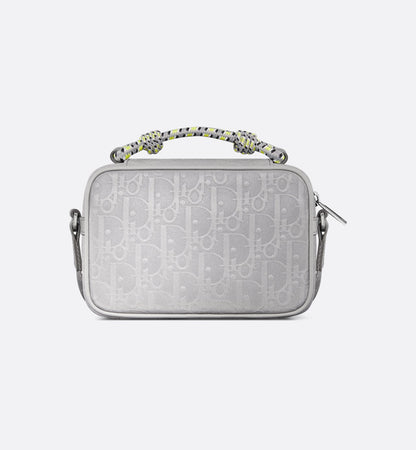 Mini sac zippé DIOR AND LEWIS HAMILTON - Gris