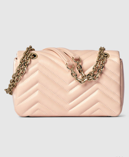 Sac à épaule GG Marmont petit format - Rose