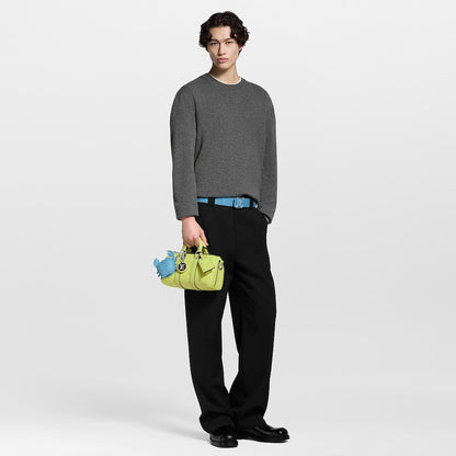 Sac Keepall Bandoulière 25 - LV - Vert fluo