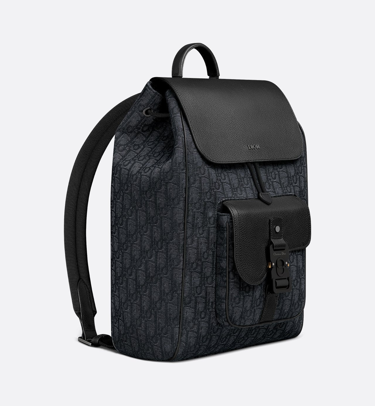 Sac à dos à rabat Saddle - Dior - Noir