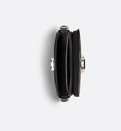 Mini sac Messenger Dior à rabat Saddle - Noir