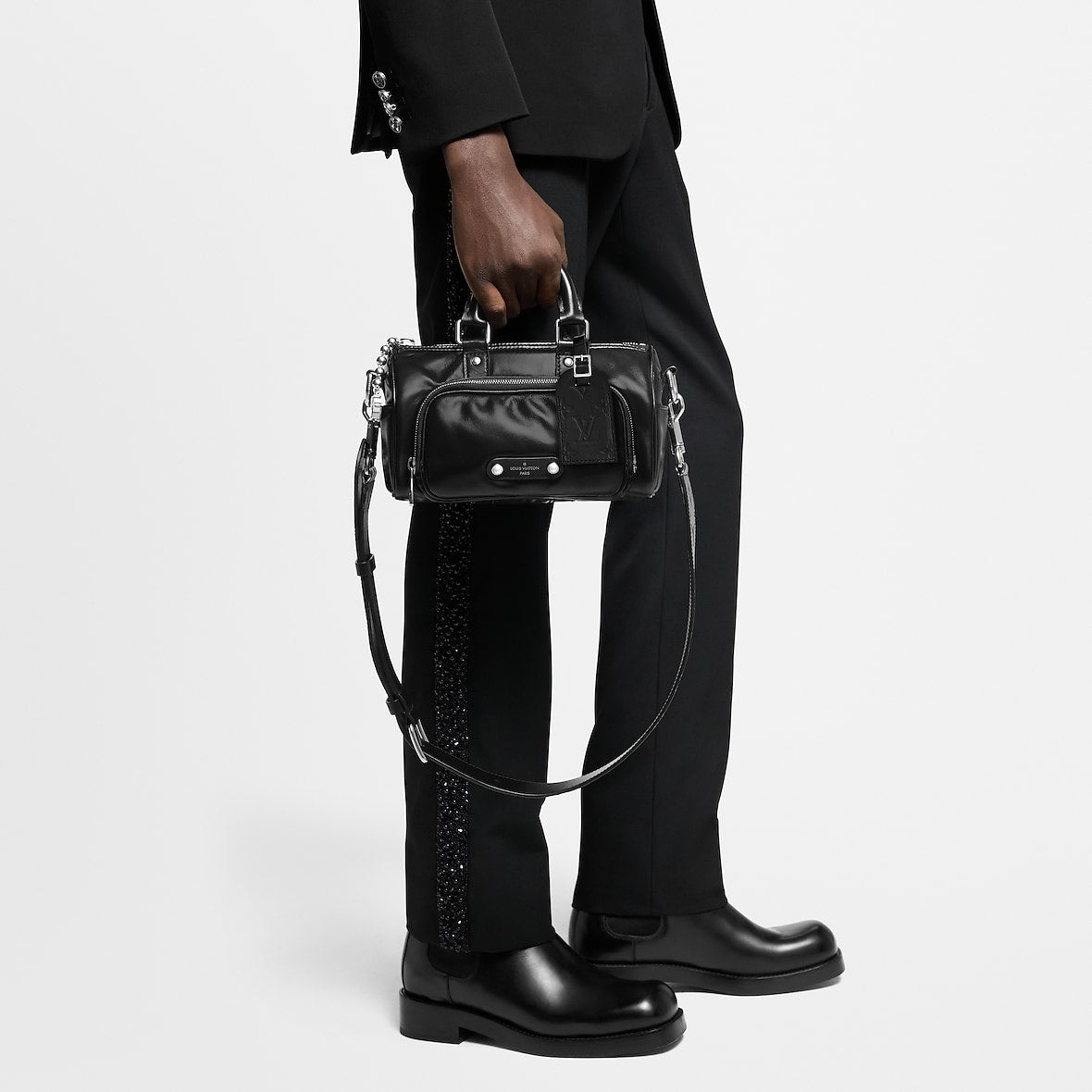 Sac Keepall Cargo Bandoulière 25 - LV - Noir