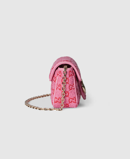 Sac à épaule GG Marmont petit format - Rose