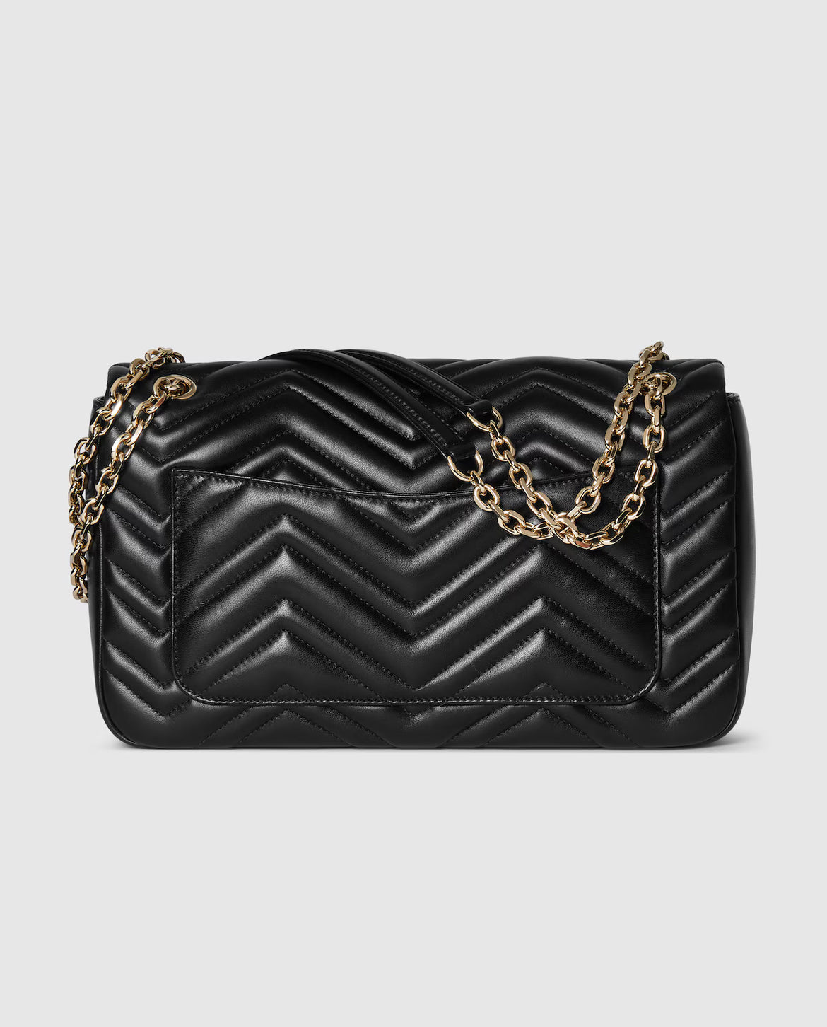 Sac à épaule grand format à motif GG Marmont - Noir