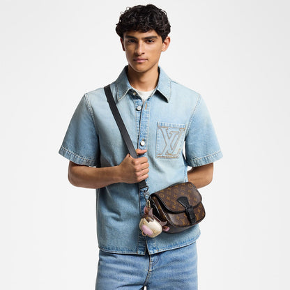 Sac Montsouris Messenger PM - LV - Marron