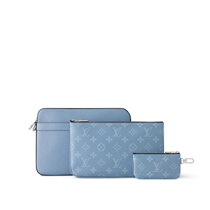 Sac Trio Messenger - LV - Bleu ciel