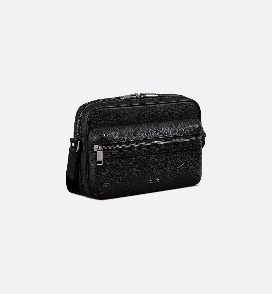 Sac Messenger zippé Rider 2.0 Cuir - Dior - Noir