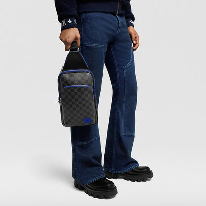Sac Avenue Slingbag - LV - Noir bleu