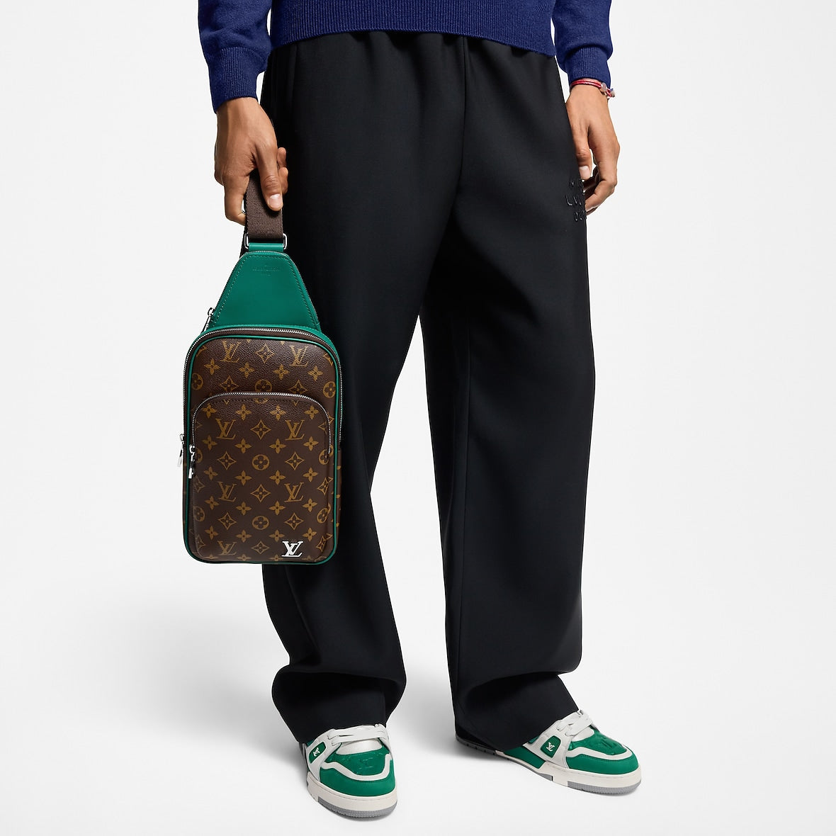 Sac Avenue Slingbag - LV - Marron vert