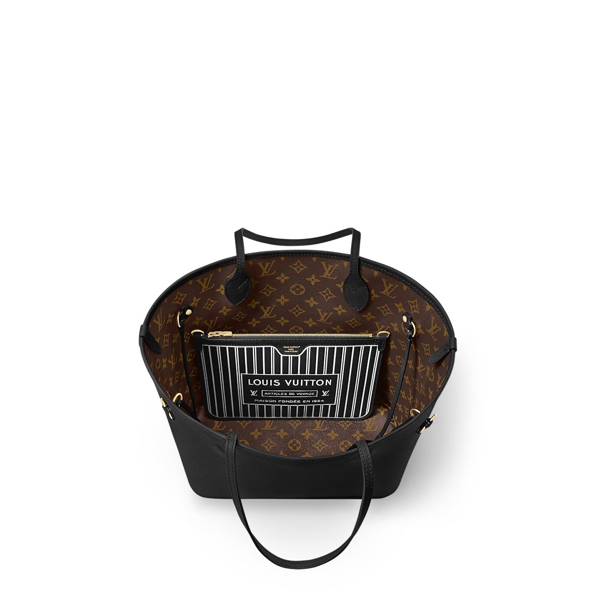 Sac Neverfull Inside Out MM - LV - Noir