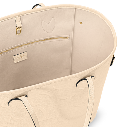 Sac Neverfull MM- LV - Blanc cassé