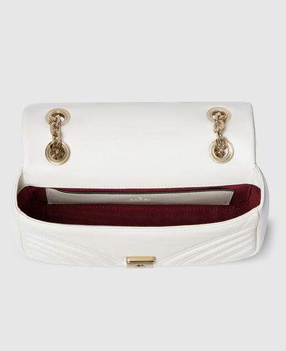 Sac à épaule GG Marmont petit format - Blanc