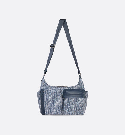 Sac Hobo Rider Soft Medium Dior - Bleu