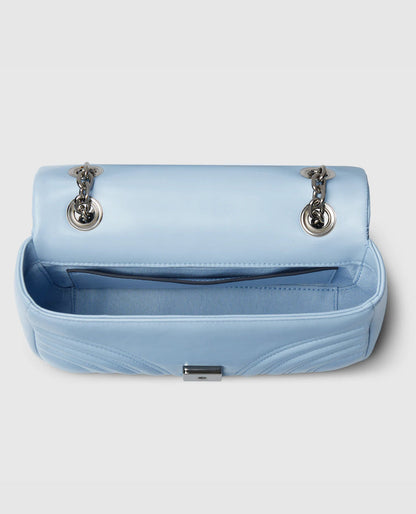 Sac à épaule GG Marmont petit format - Bleu ciel