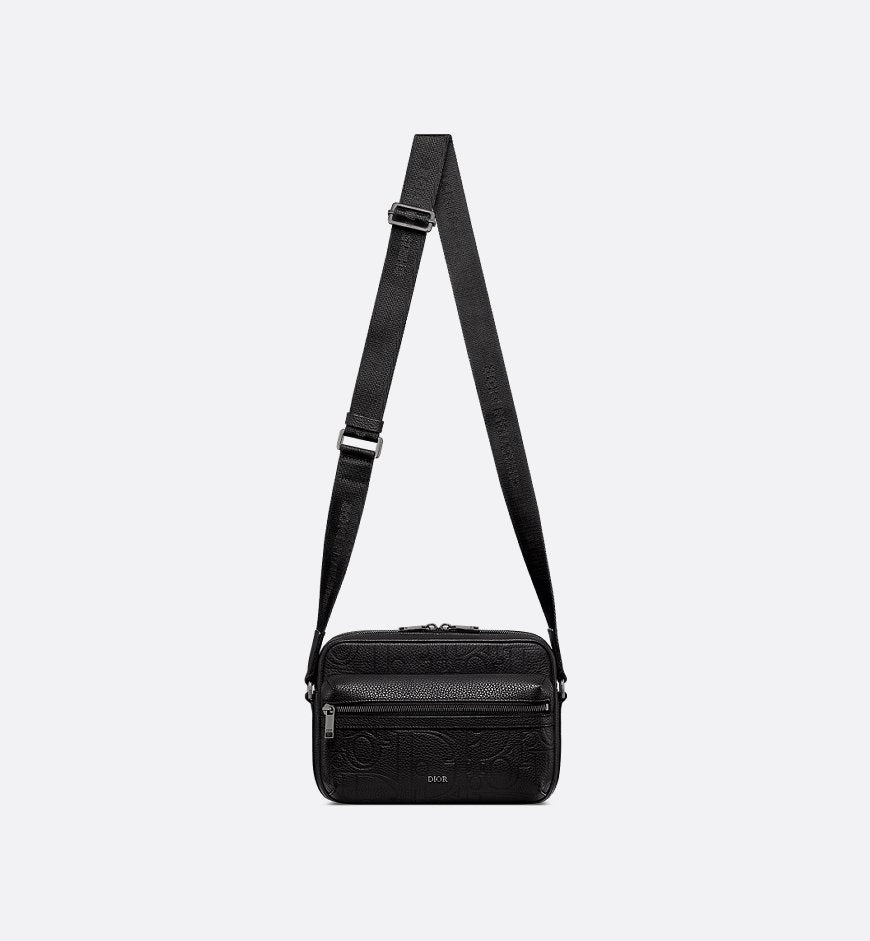 Sac Messenger zippé Rider 2.0 Cuir - Dior - Noir