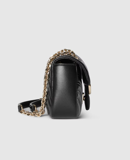 Sac à épaule GG Marmont petit format - Noir