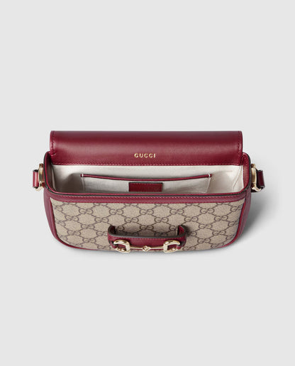 Sac à épaule Gucci Horsebit 1955 petit format - Rouge