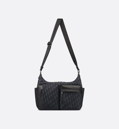 Sac Hobo Rider Soft Medium Dior - Noir