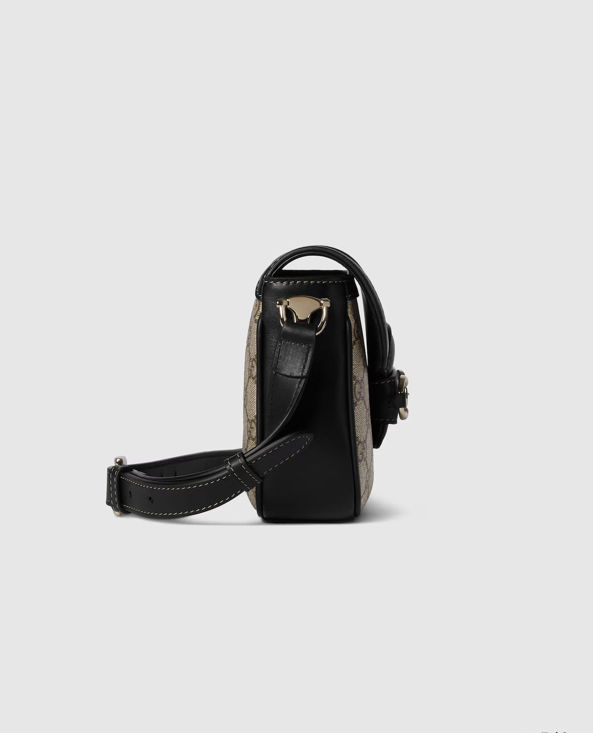 Sac à épaule Gucci Horsebit 1955 Soft petit format - Noir