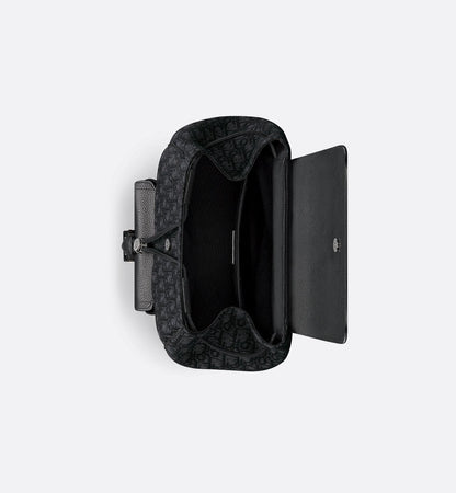 Sac à dos à rabat Saddle - Dior - Noir