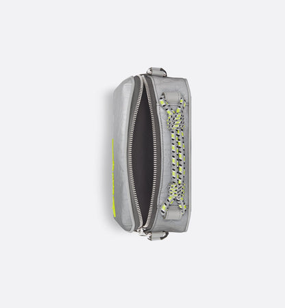 Mini sac zippé DIOR AND LEWIS HAMILTON - Gris