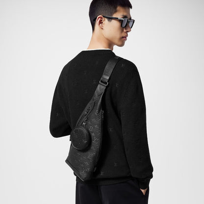 Sac sling Duo - LV - Full Black