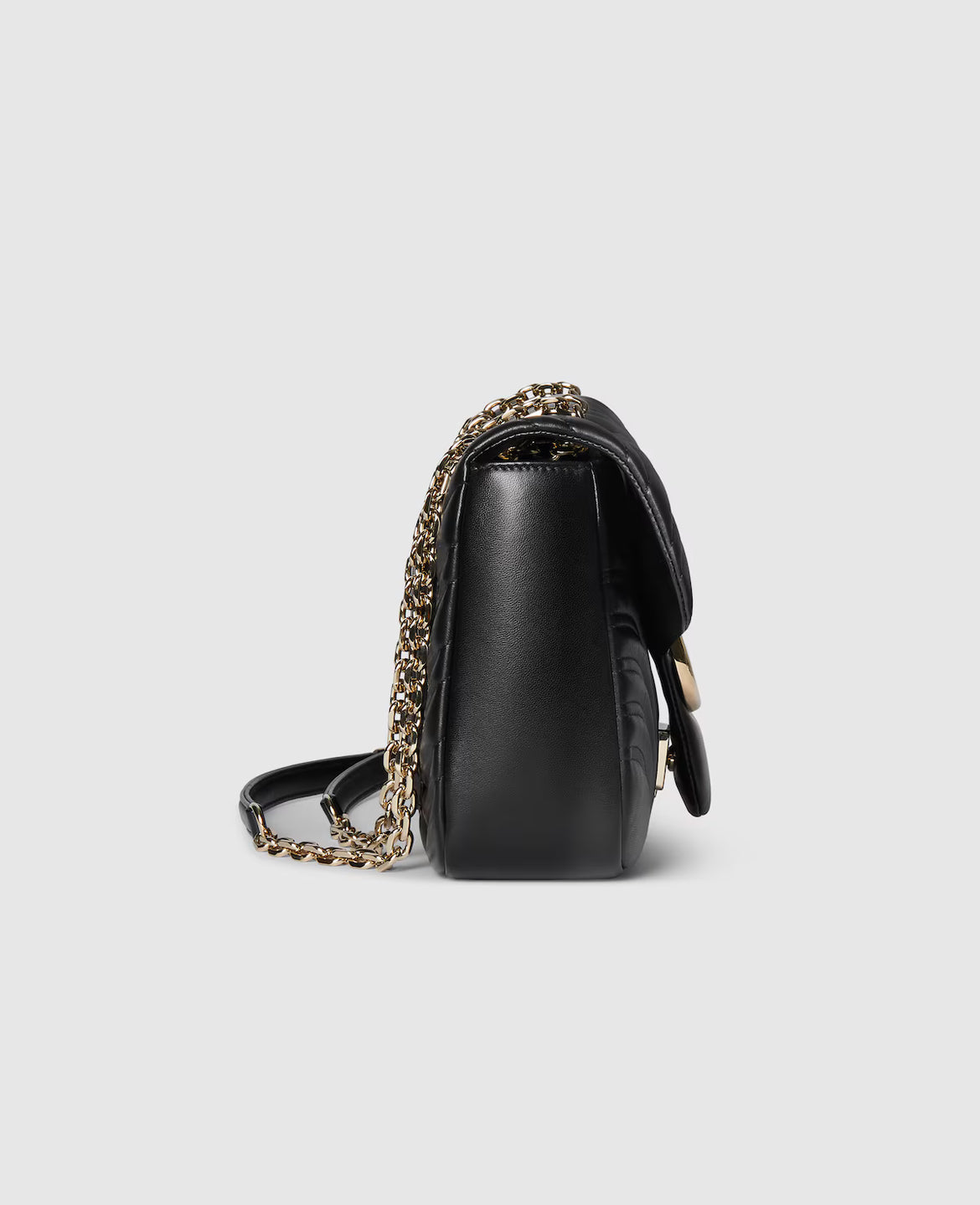 Sac à épaule grand format à motif GG Marmont - Noir