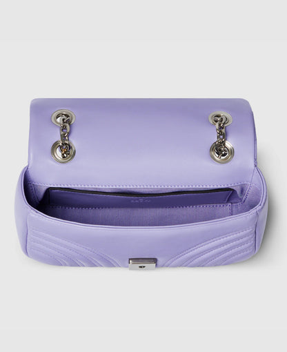 Sac à épaule GG Marmont petit format - Violet