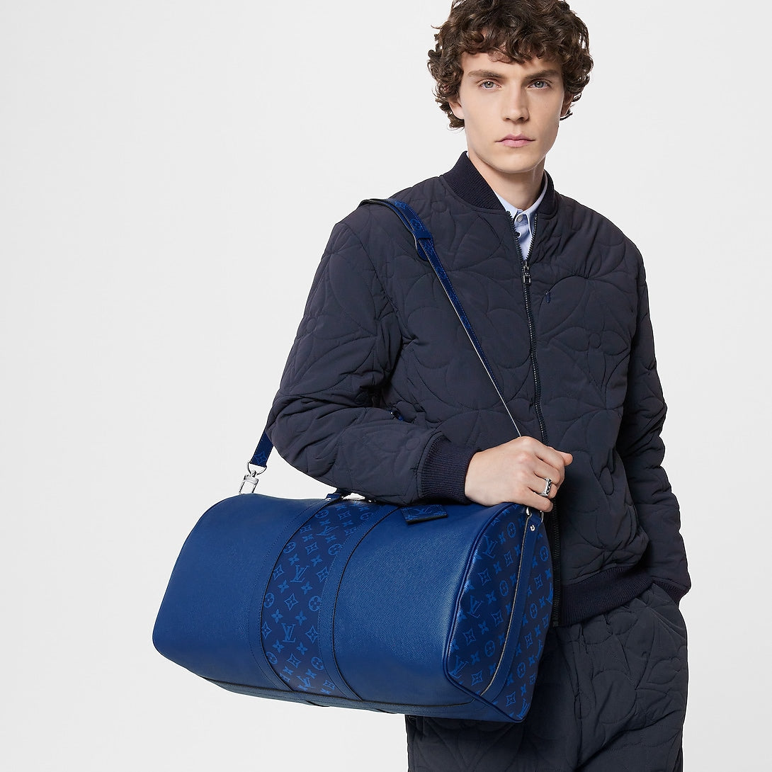 Sac Keepall Bandoulière 50 - LV - Bleu