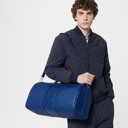 Sac Keepall Bandoulière 50 - LV - Bleu