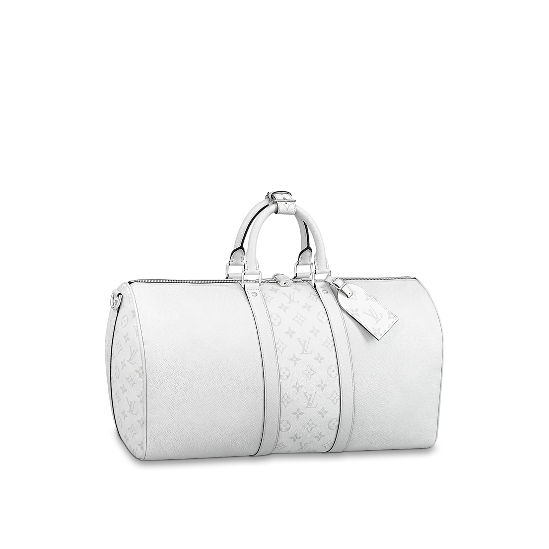 Sac Keepall Bandoulière 50 - LV - Blanc