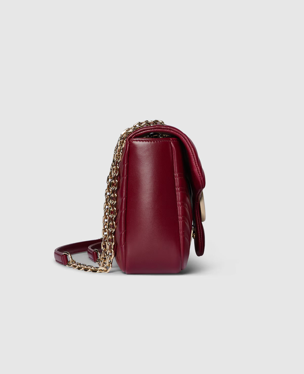Sac à épaule grand format à motif GG Marmont - Rouge