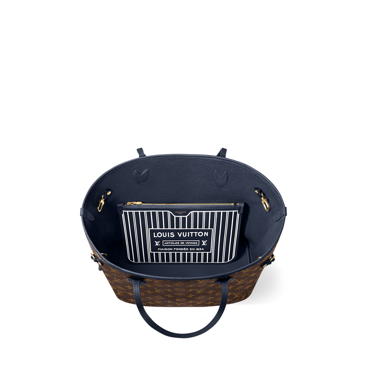 Sac Neverfull Inside Out MM - LV - Bleu
