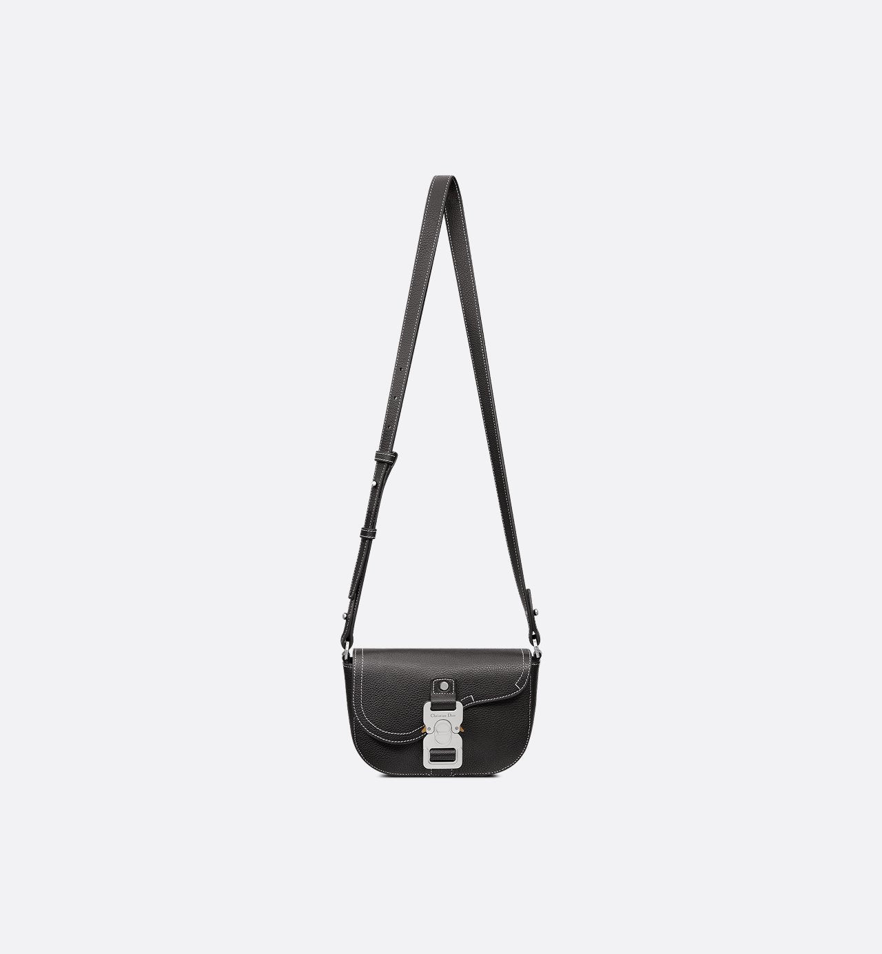 Mini sac Messenger Dior à rabat Saddle - Noir