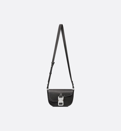 Mini sac Messenger Dior à rabat Saddle - Noir